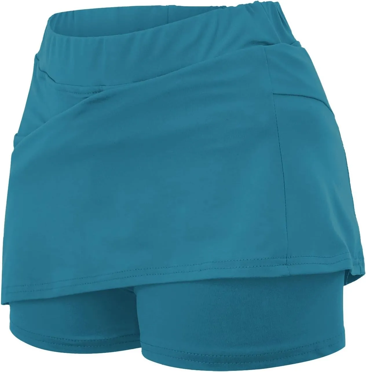 Womens Skorts with Pockets Solid Mid Waist Plus Size Skorts for Women High Waist Athletic Sports Yoga Pants Skirt