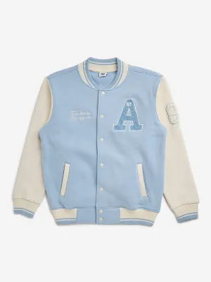 Y&F Kids Dusty Blue Varsity Jacket